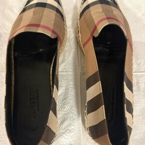 Burberry Women's Check Espadrilles - Brown, Black, and Red